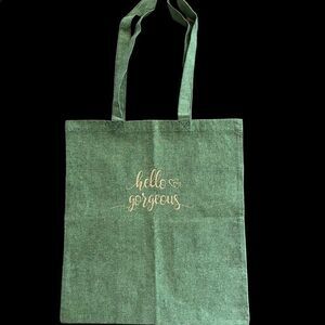 Hello gorgeous tote bag handmade NEW